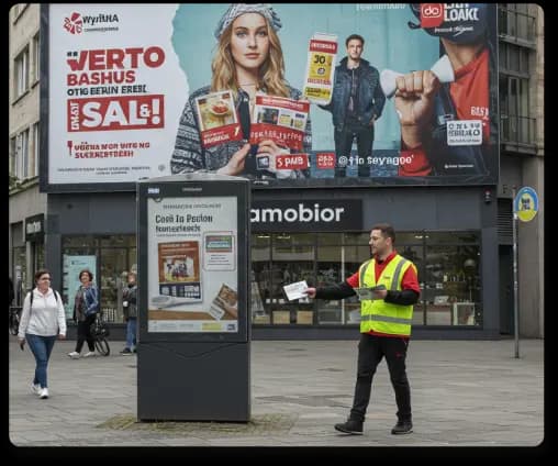 Campagne distributie Batteria.be - stedelijke reclame en straatmarketing