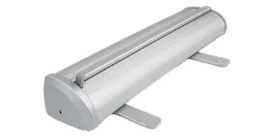 Premium roll-up voet zilver