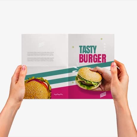 Folders met kruisvouw