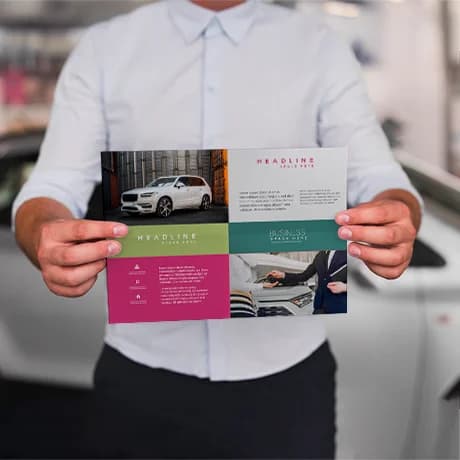 Folders met kruisvouw