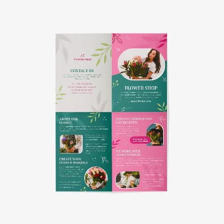 Folders met kruisvouw