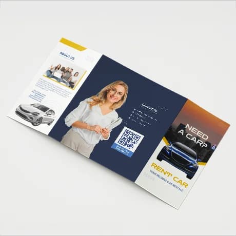 Folders met 3-luik venstervouw voor een stijlvolle en gestructureerde presentatie