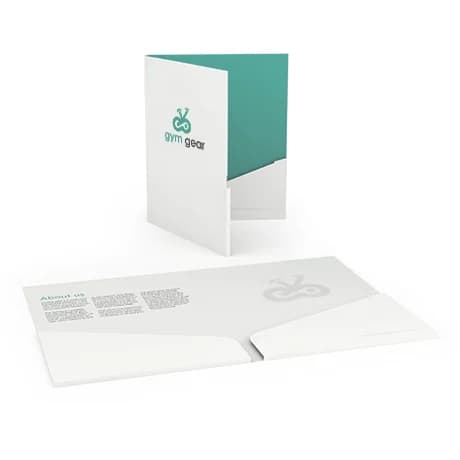 Presentatiemappen met 2 gelijmde insteekvakken