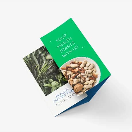 4-luik folders met venstervouw