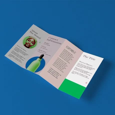 4-luik folders met venstervouw