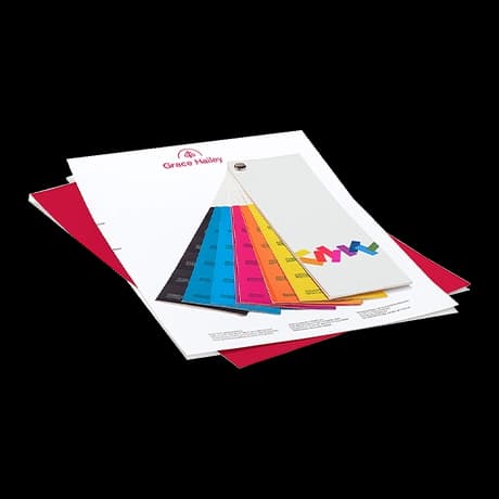 Briefpapier met steunkleuren