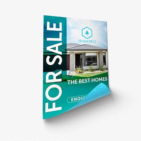 Blue back poster voor buitencampagnes en billboards