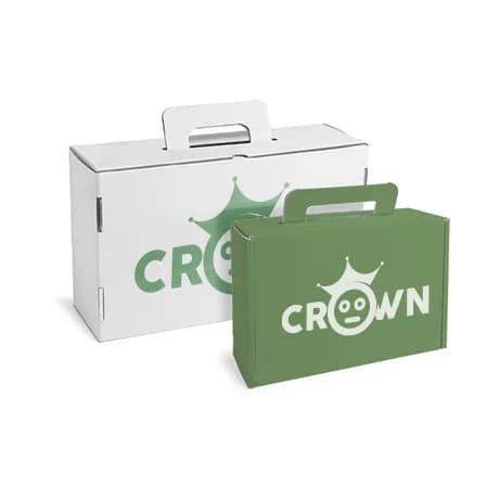 Kartonnen koffer voor stijlvolle productpresentatie