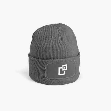 Klassieke beanie met logo voor winterse promotie