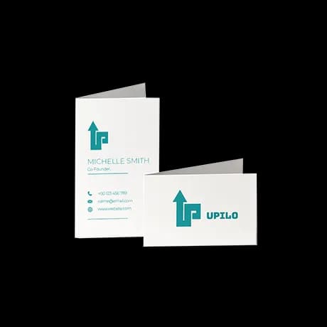 Gevouwen classic visitekaartjes