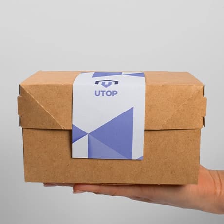 Sluitstickers op rol voor verpakkingen