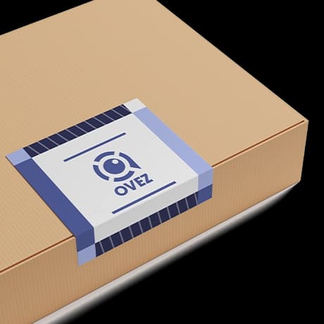 Sluitstickers op rol voor verpakkingen