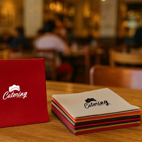 Cocktailservetten met 1/4 vouw