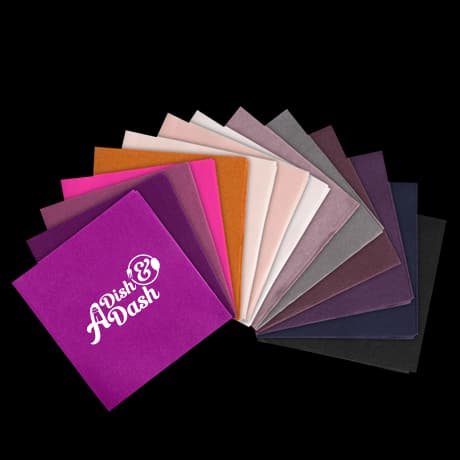 Cocktailservetten met 1/4 vouw