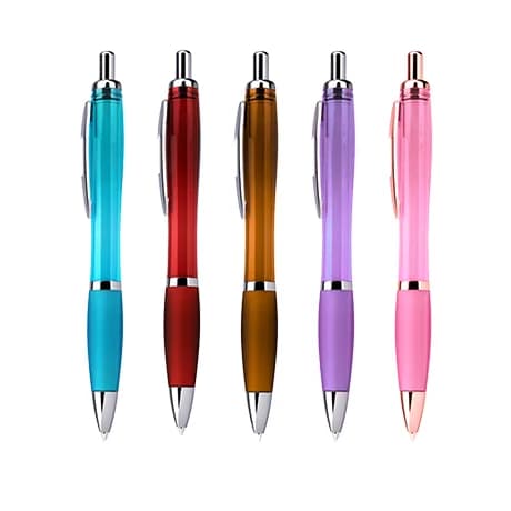 Balpen met rubberen grip voor comfortabel schrijven