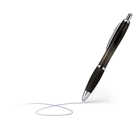 Balpen met rubberen grip (balpen Color)