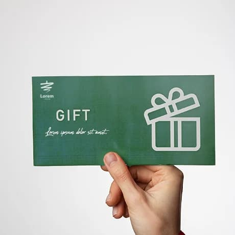 Cadeaubonnen als klapkaart