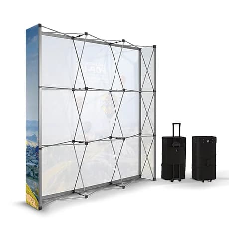 Beurswanden met gepersonaliseerde bedrukking voor een sterke visuele impact