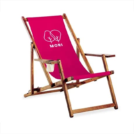 Ligstoelen met armleuning, systeem incl. bedrukking