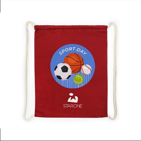 Basic katoenen rugzakken, digitale direct-druk