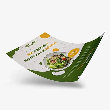 Flyers van milieuvriendelijk papier