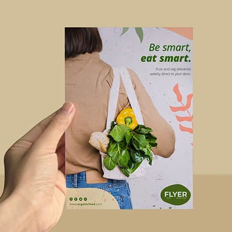 Flyers van milieuvriendelijk papier