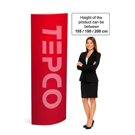 Reclamezuilen ellips van golfkarton