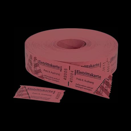 Toegangskaarten op rol