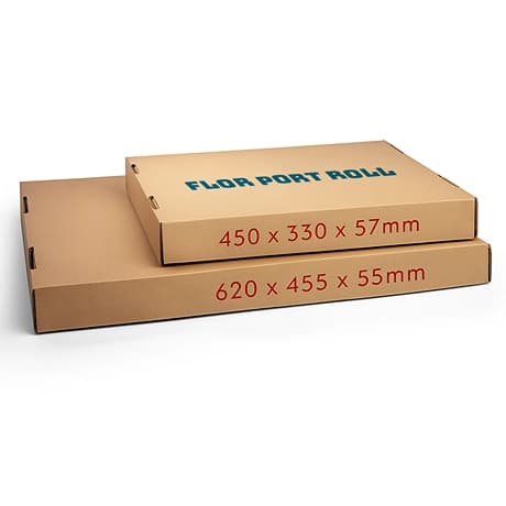 Platte kartonnen dozen met deksel