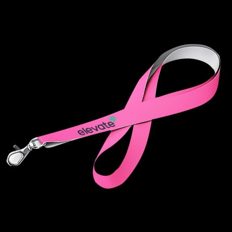 Fluo lanyards met standaardtekst