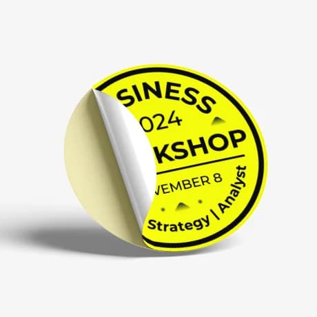 Fluo stickers drukken