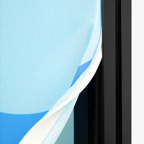 Vrijstaand textielframe