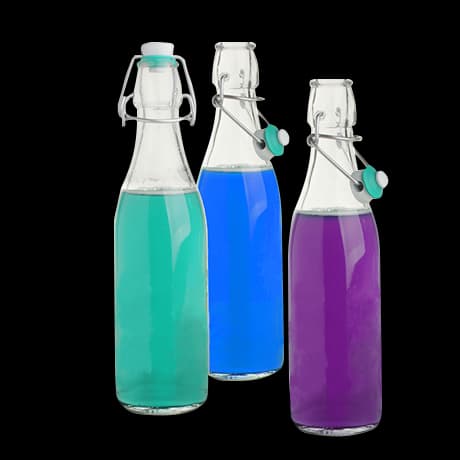 Glazen flessen met beugelsluiting