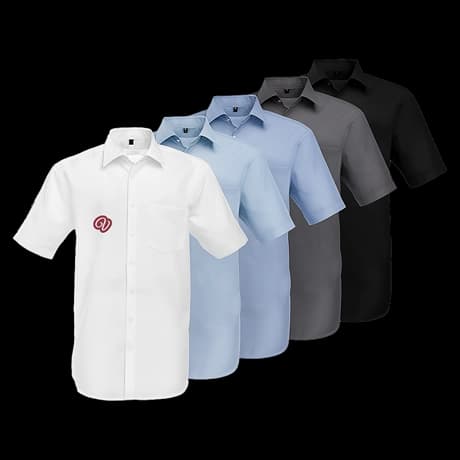 Seidensticker overhemd met korte mouwen en borstzak