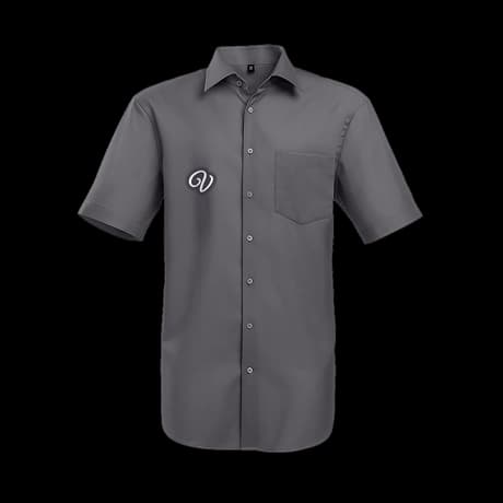 Seidensticker overhemd met korte mouwen en borstzak