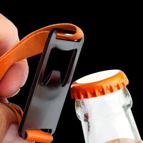 Lanyards met karabijnhaak en flesopener