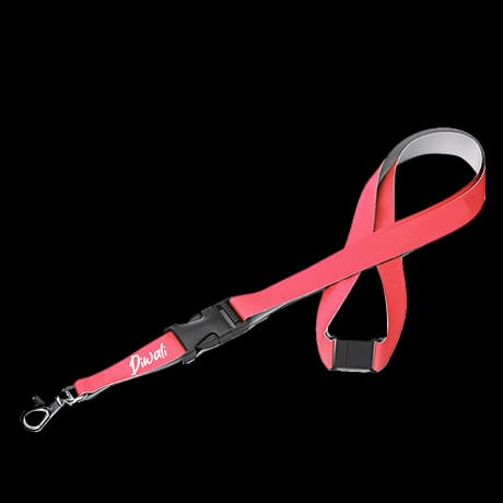 Lanyards met klikgesp en veiligheidssluiting