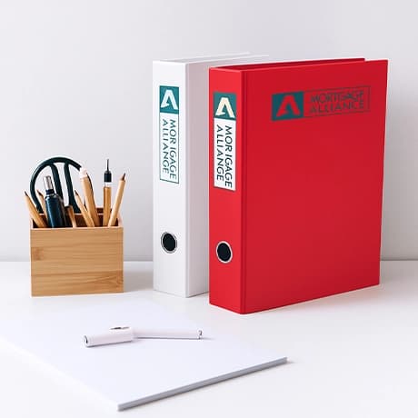 Ordner/ ringmap met hefboommechaniek