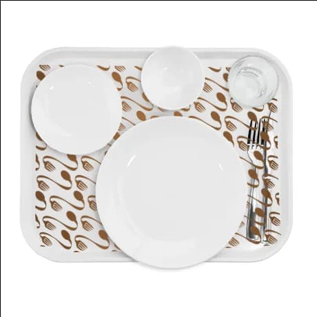 Papieren inlay voor dienbladen met gepersonaliseerd ontwerp