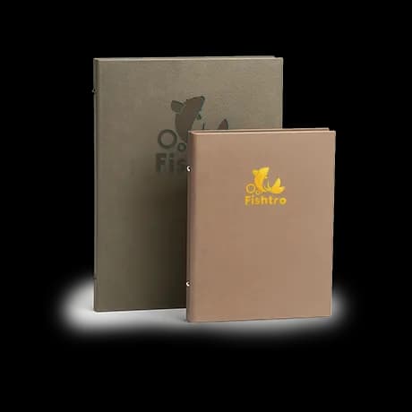 Menukaarten met harde kaft