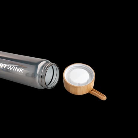 Glazen flessen metallic