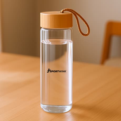 Glazen flessen metallic