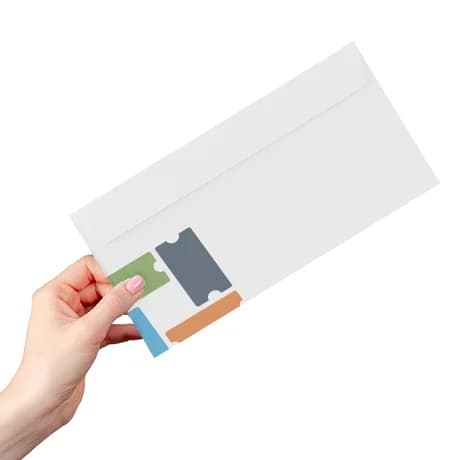 Enveloppen met gedeeltelijke bedrukking