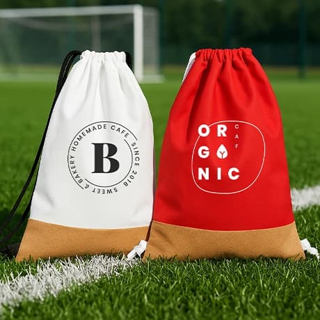 Rugzak van polyester met onderzijde van kurk