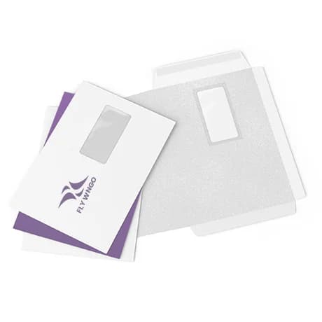 Envelop met venster rechts en plakstrip voor professionele verzending