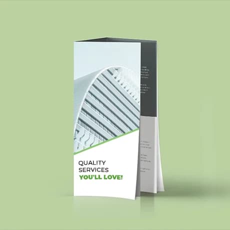 Folders met kruis- en wikkelvouw