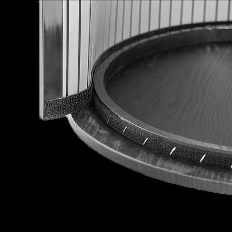 Beurstafels rond, systeem incl. bedrukking