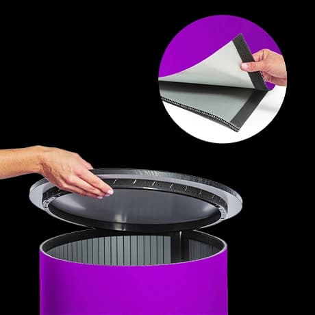 Beurstafels rond, systeem incl. bedrukking