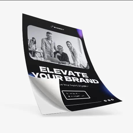 Gepersonaliseerde zelfklevende poster met professionele bedrukking