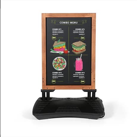 Outdoor stoepborden van hout (niet bedrukbaar)